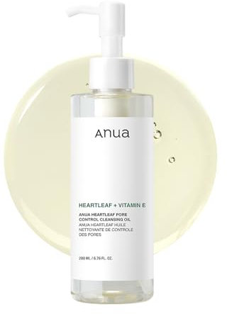 ANUA Heartleaf Pore Control Cleansing Oil, Oil Cleanser for Face, Makeup Blackhead Remover, Korean Skin Care, Original, 200ml/6.76 fl oz