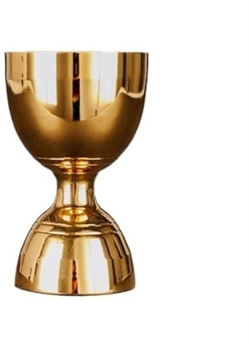 CHFYIJYHM Jigger de cóctel de Cintura Delgada, Elegante y práctico Jigger de Acero Inoxidable con medición, for el hogar, Bar, Fiesta, Accesorio(Gold 30-60ml)