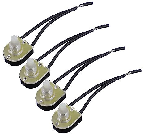 HOMSFOU 4pcs Lamp Rotary Ceiling Light Wall Lamp Knob Light Dimmer Switch Controller Accessories for Living Silver