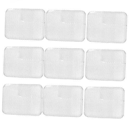 UKCOCO 10stücke Rechteckige Grill-Matte Aus Aluminium Einweg-grillnetz Für BBQ Und Backen Hitzebeständiges Grill-Gitter Zum Kochen Im Freien Und Innenbereich