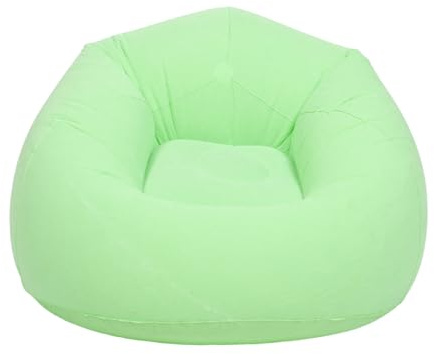 MUELODSIC Portabel Uppblåsbar Fåtölj med Tjock Design och Bekväm Liggsoffa för Vuxna Snabbuppblåsbar med Smart Förvaringsväska för Picknick och Läsning i Grönt