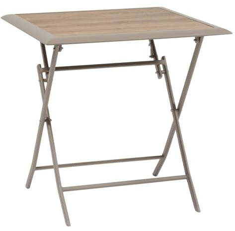 Hespéride - Azua tavolo da giardino pieghevole a 2 posti caffè 71x71cm