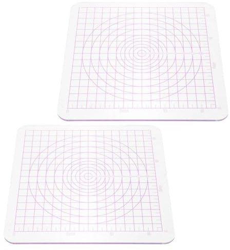 TOMETURE 2 Pezzi Piastra Acrilica per Argilla con Angoli Arrotondati, Facile da Pulire e Modellare, per Scuole e Progetti Artistici