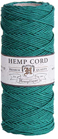 Hemptique Bobine de Ficelle de Chanvre Vert Résistance 9 kg 50 g