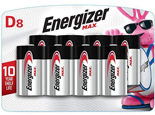 Energizer E95BP-8H Energizer Alkaline Battery-8PK D ALKALINE