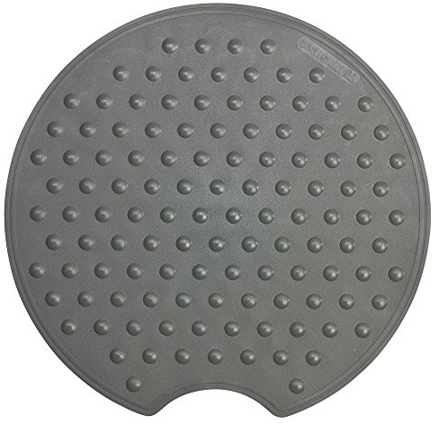 Sealskin Rotondo Sicherheitseinlage für Dusche und Badewanne, Farbe: Anthrazit, Material: Gummi, Durchmesser: 55 cm