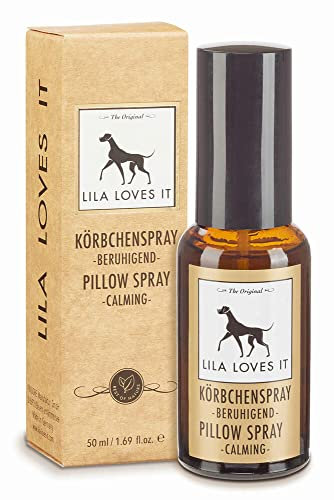 Raumspray für Hunde - natürliches Duftspray, mit ätherischem Lavendelöl, entspannt und neutralisiert schlechte Gerüche, KÖRBCHENSPRAY von LILA LOVES IT, 50 ml
