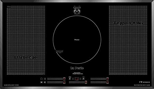 Kaiser KCT 95 La perle plaque induction 90 cm/Free Zone de Cuisson à Induction/autosuffisants/4 zones + Cercle/Plaque de cuisson/plaque électrique encastrable/Verre noir, facette/Lux fabricant/