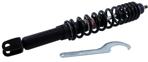 YSS Stoßdämpfer Mono Basic-STUD für Piaggio Hexagon 125, Hexagon 150, Hexagon 180, 365 mm | Öldruck, schwarz, oben M10-Zapfen, unten Gabel 36 mm, Federvorspannung; kompatibel mit Piaggio Hexagon 150, Hexagon 180
