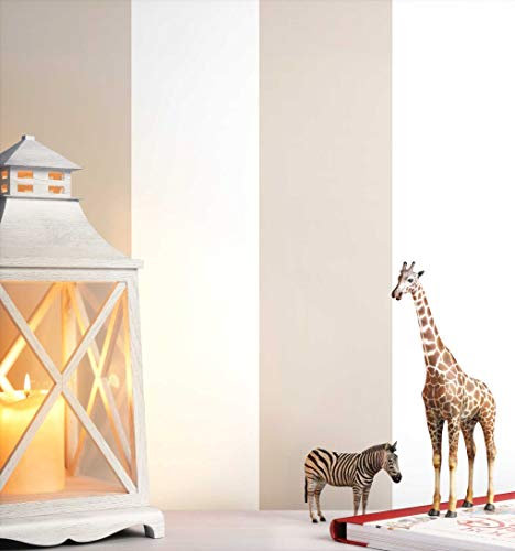 NEWROOM Kindertapete beige Streifen gestreift Kinder Vliestapete Vlies Kindertapete Kinderzimmer Babytapete Babyzimmer Grafisch