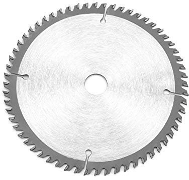 Kreissägeblatt 165×20×2,3 mm, 60t Hartmetalllegierung, silberfarbenes Sägeblatt mit Reduzierringen für die Bearbeitung von Kupfer, Eisen, Aluminium, Kunststoffen und Holz