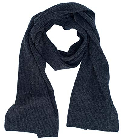 FosterNatur, Damen/Herren Merino Schal feinripp, 100% Wolle Merino extrafein