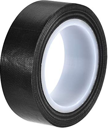 sourcing map Hitzebeständig Klebeband PTFE Filmklebeband Schwarz 19mm Breite 10m 33 Fuß Lang