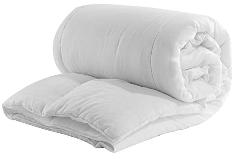 Charlotte Andersen Anti Allergy Double 4.5 Tog Duvet – Cotton Blended Summer Soft & Light Hollowfibre Quilt – Made in UK (Double)