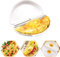 Microwavable Cooker Omelette Eggs Steamer Breakfast Scrambled Egg Cookware With Two Hinged Flip Compartments Bpa Free Home Kitchen Gadgets Multifunctional Tools (Pack Of 1) (Omelette)