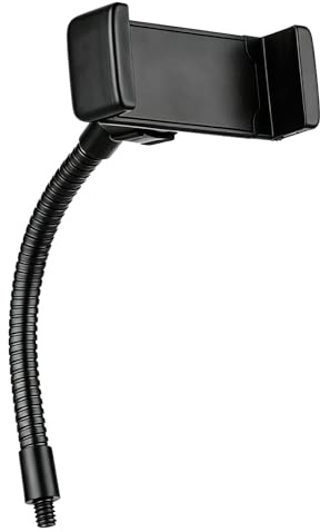 Andoer Ring Light Phone Holder, Foldable Phone Clamp Holder | 5.7-8.2cm, with 1/4 Screw Attachment for LED Ring Light Smartphone Mounting Compatible with Smartphones