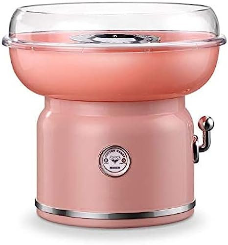 Cotton Candy Maker, Professional Candy Floss Machine, Household Sugar Hard Candy Floss Maker, For Kids Birthday Party Festival Gift,Pink,Friendly321