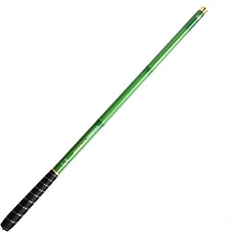 Angelrute Carp Feeder Angelrute Carbon-Faser-Teleskoprute Hand Pole 3.6-7.2m (Color : Light Green, Size : 5.4 m)