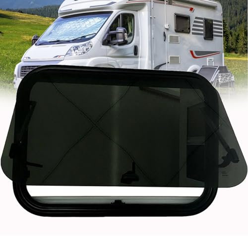 WDDEYYDS Finestra per Camper Finestra Laterale per Camper Finestra Scorrevole con Tenda Parasole e zanzariera Finestra oscurata per roulotte,1100-550