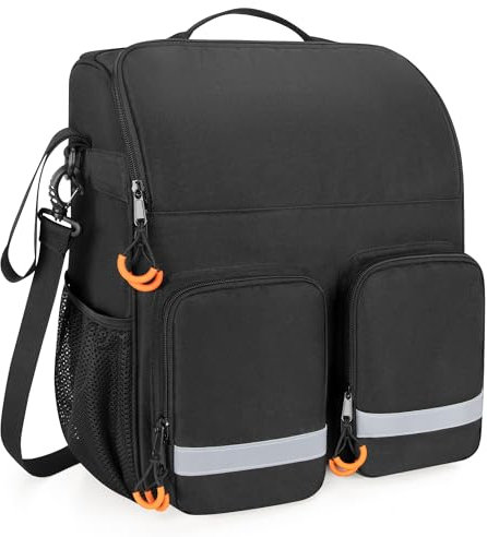 samdew Hängende Rollstuhltasche für die Stuhllehne, große Tasche für Rollstuhlzubehör mit Schultergurt, Rucksacktasche für elektrische und manuelle Rollstühle, nur Tasche