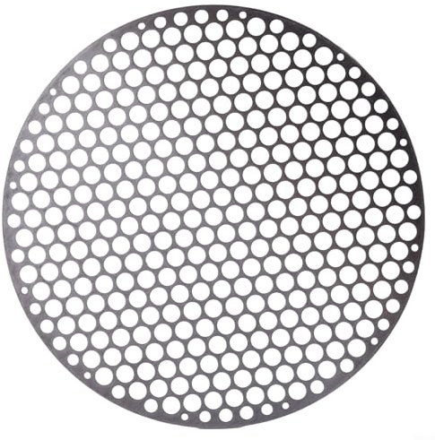 Professioneller Edelstahl-Grillrost, rund, für Holzkohlegrills und mehr (24 cm)