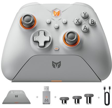 BIGBIG WON Gale Hall Controladores Inalámbricos de PC, Control de Movimiento con Hall Joysticks, 3 Pares Thumbsticks para Switch/PC/iOS/Android