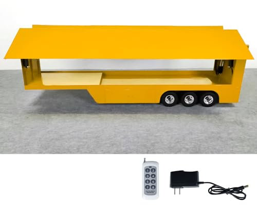 wheelfun 1/14 3 Achsen Metall Ferngesteuerter Roadshow Anhänger RC Mobile Bühnen LKW Lichter RC Hobby Modelle