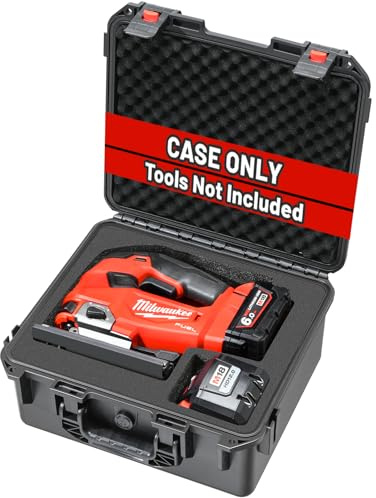 Hard Case for Milwaukee M18 Fuel Jigsaw - Storage Case for D-Handle Jig Saw 2737-20, Batteries & Charger Combo Kit (Case Only)
