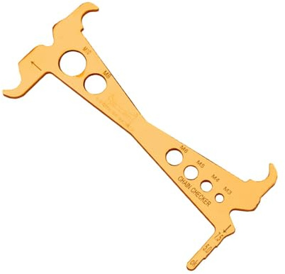 Mountain Bike Chain Gauge Measuring Ruler Portable Bicycle Chain Wear Indicator Checker Road Bike Chain Repair Tool