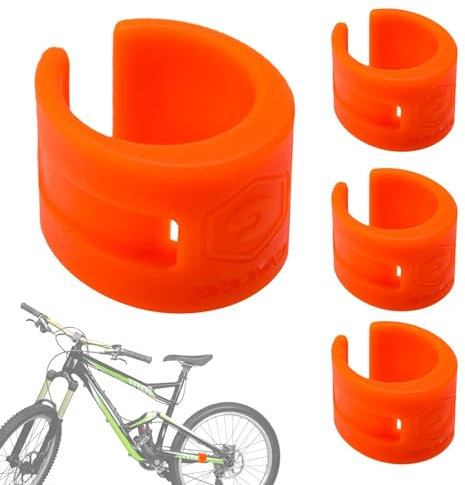Kettenstrebenschutz – Kettenstrebenschutz | 4 Stück Mountainbike-Kettenschutz | Kettenschlagschutz | Anti-Kollisions-Schutzgürtel für Fahrräder | Kratzfester Rennrad-Kettenschutz für Outdoor-Fahrräder