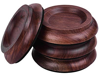 4st Piano Caster Pads, 10x5x2cm Upprätt Piano Caster Träkopp Gitarrtillbehör