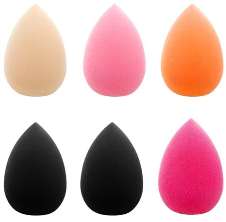 WLLHYF Lot de 6 mini éponges de maquillage - Éponges de beauté - Éponges douces et pressées - Outil de maquillage pour le corps - Pour fond de teint cosmétique - Correcteur sous les yeux (Lot 2)