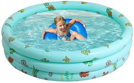 Aufblasbarer Familienpool, Pool für – Familienpool über dem Boden | Praktisch, faltbar für Gärten, Hinterhöfe, Balkone, Dächer