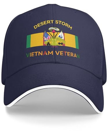 Trucker Baseballcap Desert Storm Vietnam Veteran Marineblau Baseball Cap Vintage Coton Schirmmütze Basecap Für Voyages, Femme, Homme