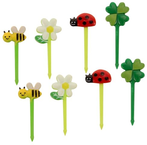 Zerodeko Paquete De de Frutas Reutilizables de Plástico para Diseño de y Flor para Fiestas y Decoración de Bento Accesorios Prácticos para Comidas y Aperitivos
