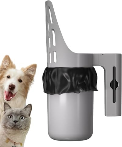 Paletta Per Lettiera Gatti | Integrata e Rimovibile con Contenitore per Rifiuti Grande e Portatile - Attrezzo Igienico Grande Capacità Portatile per Animali Domestici per Uso Domestico e Esterno