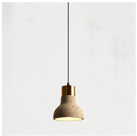 Lámpara colgante de techo de cemento Compatible with interiores, de metal, estilo industrial, Compatible with cafetería, estudio, decoración, luminaria suspendida,luminaria LED