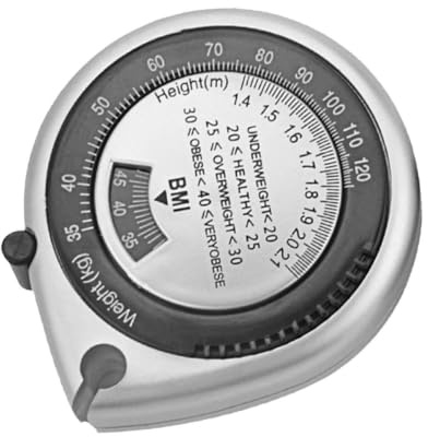 Veemoon Nastro Misuratore Bmi per Circonferenza Vita in Abs e Pvc, Design Retrattile Facile da Usare, Portatile per Cliniche e Uso Personale