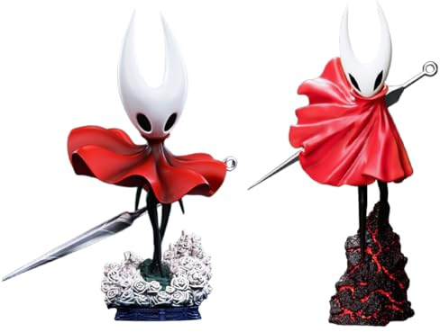 DEXSHUN 2 st Hollow Silksong-figur Hornet-can spel staty anime ihåliga figurer PVC modell skrivbord ornament gåva 18 cm