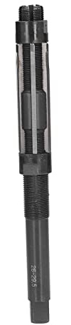 Alesatore manuale a 6 scanalature, Alesatore a gambo dritto, 9SiCr Metal Cutti con gamma 26 29.5mm, l per acciaio, alluminio, ghisa,
