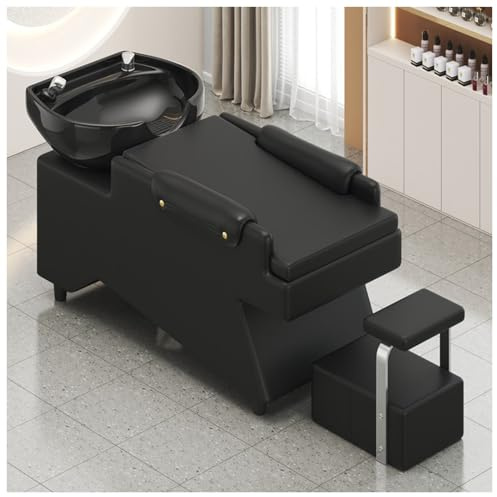 Friseurwaschsessel Friseursessel Sessel Friseur Waschanlage,Black a,D