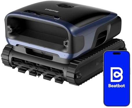 (2026 Nuevo)Beatbot Sora 70 Robot Piscina limpiafondos y Paredes: Limpieza de Superficie y Línea de Agua, 25700 LPH, Aparcamiento en Superficie, Depósito 6L, piscinas enterradas/elevadas hasta 300 m²