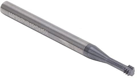 Keenso Gängfräs 3-tands Volframstål CNC-verktyg för Precisionsbearbetning Storlek M4x0,7xD4x50