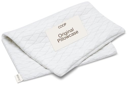 Coop Home Goods Original Pillow Case, Queen Size Pillow Case for Memory Foam Pillows, Breathable Ultra Soft Lulltra Fabric Cover with Zipper, Polyester/Rayon