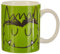 Laroom Taza, Porcelana, Verde, 1 Unidad (Paquete de 1)