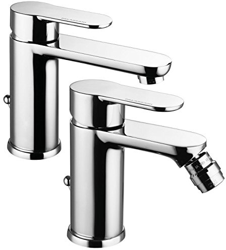 Miscelatore rubinetto per lavabo e bidet bagno Bella in ottone cromato Palazzani
