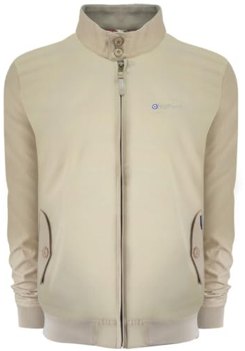 Lambretta - Chaqueta Harrington de Resistente al Agua para Hombre (4XL) (Piedra)