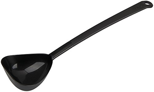 Stanley Rogers Schöpflöffel 33 cm, Küchenhelfer mit formschönen Design aus Kunststoff, Löffel für beschichtete Töpfe und Pfannen (Farbe: Schwarz), Menge: 1 Stück
