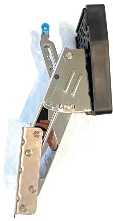 ARBO-INOX - Aussenborderhalterung - Edelstahl - Holzplatte oder Kunststoffplatte (Typ 1)