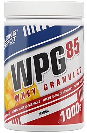 Bodybuilding Depot - WPG-85 Clear Whey Protein Granulat/Isolat 1kg - Mango | speziell zum Mixen in Wasser | perfekte Löslichkeit | hoher BCAA und EAA Anteil